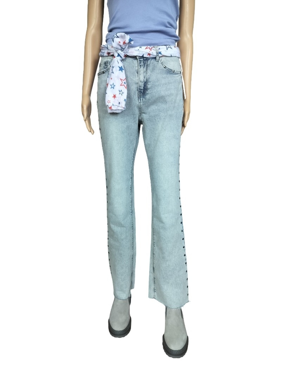 Indigo Rein Light Blue Women's High Rise Boot Cut Flare Leg Jeans Size 7 NWT